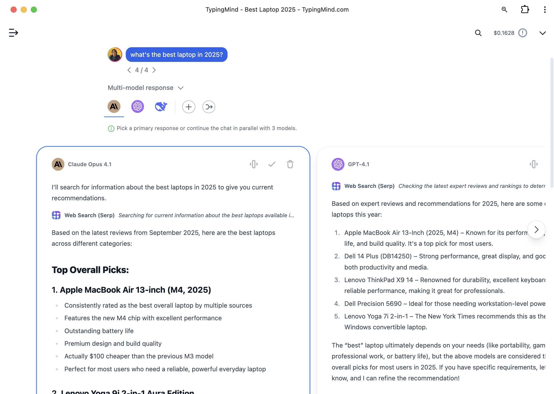 TypingMind — one workspace for every AI model